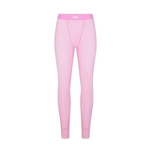 Skims bubblegum pink cotton rib leggings